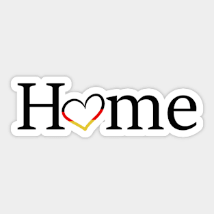 German Heart Home Sticker
